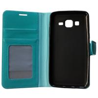 Galaxy On5 hoesje aqua blauw