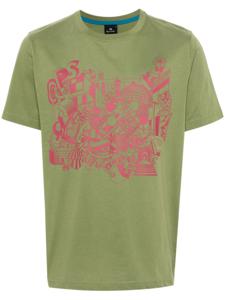 PS Paul Smith t-shirt en coton à imprimé graphique - Vert