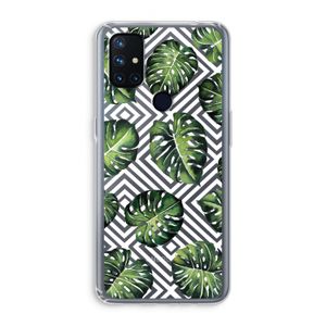 Geometrische jungle: OnePlus Nord N10 5G Transparant Hoesje