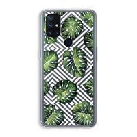 Geometrische jungle: OnePlus Nord N10 5G Transparant Hoesje