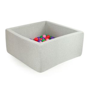 Ballenbak XL vierkant 90x90x40 lichtgrijs Misioo