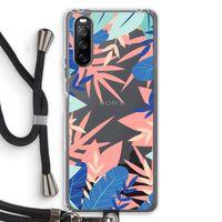 Tropisch: Sony Sony Xperia 10 III Transparant Hoesje met koord