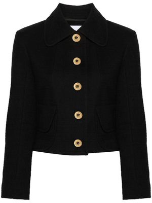Patou veste en tweed à coupe crop - Noir