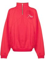 RHUDE sweat à logo brodé - Rouge