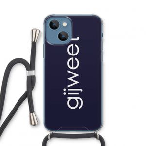 Gijweet: iPhone 13 mini Transparant Hoesje met koord