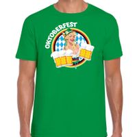 Oktoberfest verkleed t-shirt voor heren - Duitsland/duits bierfeest kostuum/kleding - groen - thumbnail