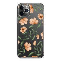 Peachy flowers: iPhone 11 Pro Transparant Hoesje