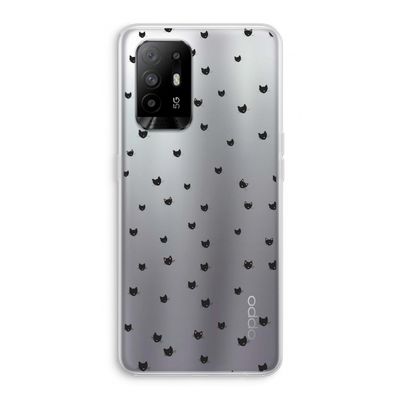 Kleine kattenkopjes: Oppo A94 5G Transparant Hoesje