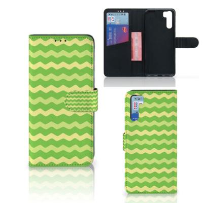 OPPO A91 | Reno3 | Telefoon Hoesje | Waves Green