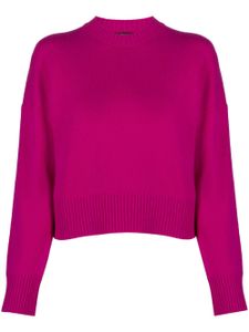 Maje pull en maille intarsia - Rose