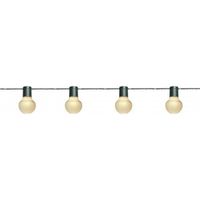 Buiten feestverlichting lichtsnoer warm witte lampbolletjes 10 meter