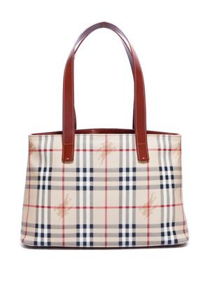 Burberry Pre-Owned Horse Check shopper - Beige