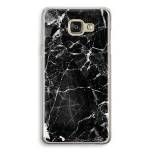 Zwart Marmer 2: Samsung Galaxy A5 (2016) Transparant Hoesje