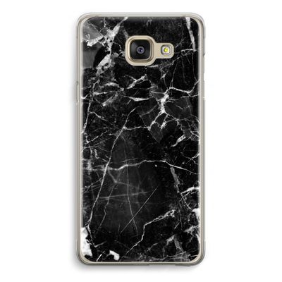Zwart Marmer 2: Samsung Galaxy A5 (2016) Transparant Hoesje