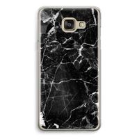 Zwart Marmer 2: Samsung Galaxy A5 (2016) Transparant Hoesje
