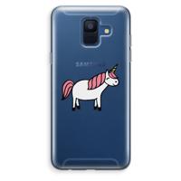 Eenhoorn: Samsung Galaxy A6 (2018) Transparant Hoesje - thumbnail
