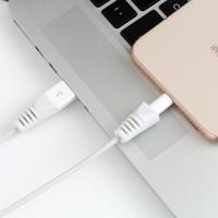 2 stks anti-break USB Charge kabel Winder beschermende case bescherming hoes (wit)