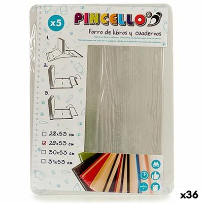Zelfklevende boekomslag Transparant Plastic 29 x 53 cm (36 Stuks)