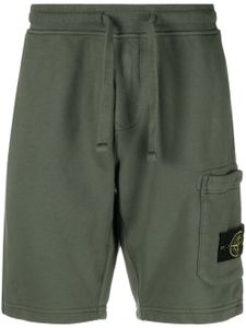 Stone Island short de sport à patch Compass - Vert