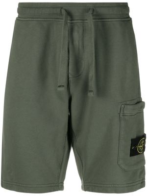 Stone Island short de sport à patch Compass - Vert
