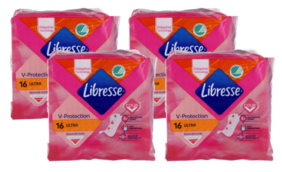 Libresse V-Protection Ultra Normal Maandverband Multiverpakking