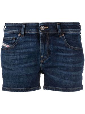 Diesel short en jean à coupe droite - Bleu