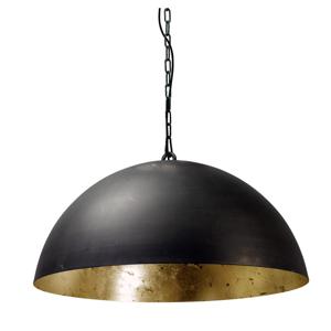 Masterlight Grote zwarte hanglamp Industria Gold 60 2200-30-08-K