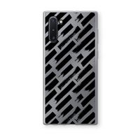 Zwarte vegen: Samsung Galaxy Note 10 Transparant Hoesje