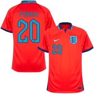 Engeland Shirt Uit 2022-2023 + Foden 20