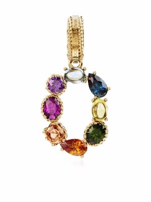 Dolce & Gabbana pendentif Charm 0 Lettering en or 18ct serti de pierres