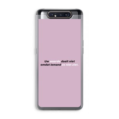 uw waarde daalt niet: Samsung Galaxy A80 Transparant Hoesje