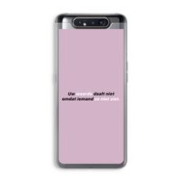 uw waarde daalt niet: Samsung Galaxy A80 Transparant Hoesje