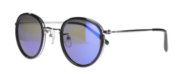 AMIGO zonnebril unisex cat.3 zwart/zilver blauw (AMU19202 D) AMIGO zonnebril unisex cat.3 zwart/zilver blauw (AMU19202 D)