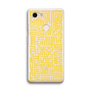 Majorelle Blue Print: Google Pixel 3 Transparant Hoesje