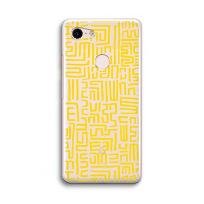 Majorelle Blue Print: Google Pixel 3 Transparant Hoesje