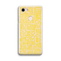 Majorelle Blue Print: Google Pixel 3 Transparant Hoesje