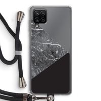 Combinatie marmer: Samsung Galaxy A12 Transparant Hoesje met koord