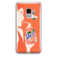 Peach please!: Samsung Galaxy S9 Transparant Hoesje