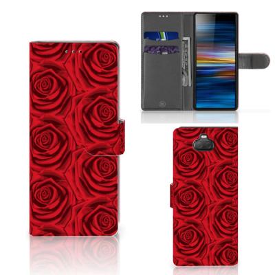 Sony Xperia 10 Hoesje Red Roses Sony Xperia 10 Hoesje Red Roses