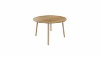 Tafel 9311 rond - 120 cm. - Alu - Toscaans noten - Beuken naturel - thumbnail