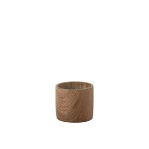 J-Line bloempot Bos - cement - bruin - small - 2 stuks - Ø 14 cm