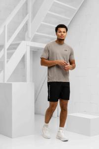 Under Armour Tech Textured Woven Zomerset Heren Bruin/Zwart - Maat XS - Kleur: ZwartBruin | Soccerfanshop