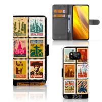Xiaomi Poco X3 | Poco X3 Pro | Flip Cover | Postzegels Xiaomi Poco X3 | Poco X3 Pro | Flip Cover | Postzegels