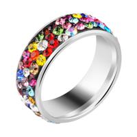 Ring met steentjes Chirurgisch Staal 316L Ringen