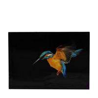 Muurkunst ijsvogel canvas 58x2,5x78cm Muurkunst ijsvogel canvas 58x2,5x78cm