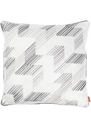 Missoni Home coussin à plumes à motif zigzag - Gris