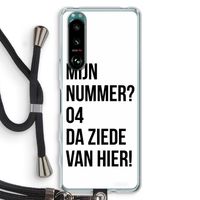 Da ziede van hier: Sony Xperia 5 III Transparant Hoesje met koord