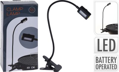 Premium Klem Lamp BBQ Zwart - 49 cm Premium Klem Lamp BBQ Zwart - 49 cm