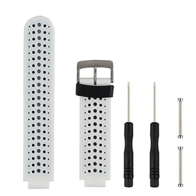 Tweekleurige siliconen sport polsband voor Garmin Forerunner 230/235/620/630/735XT (wit + zwart)