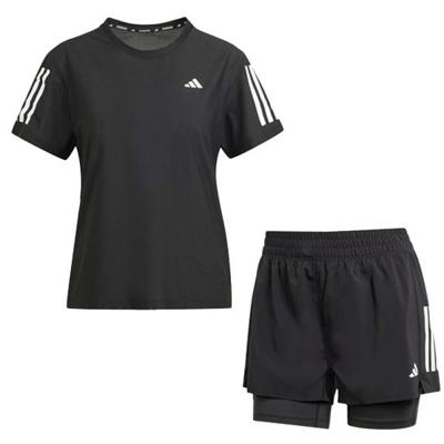 adidas OTR Tee 2in1 Short Set Dames